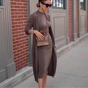 Express Ultra Soft Balloon Sleeve Duster Cardigan